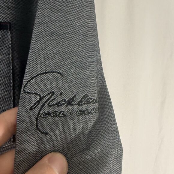 Travis Mathew Nicklaus Golf Club Polo Men's Large Grey Long Sleeve Collared - Picture 4 of 10